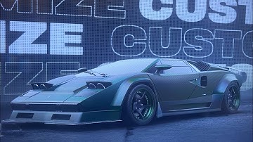 1988 Lamborghini Countach 25th Anniversary Customization in Need for Speed Unbound on PS5