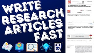 How to Write A Research Article for journals Faster: 5 Tips to write research papers faster