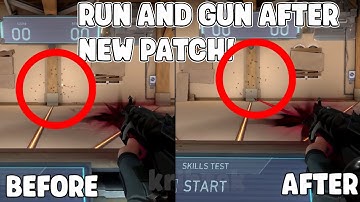 Valorant Run And Gun Before Vs After Nerf SIDE BY SIDE in Patch 6.11
