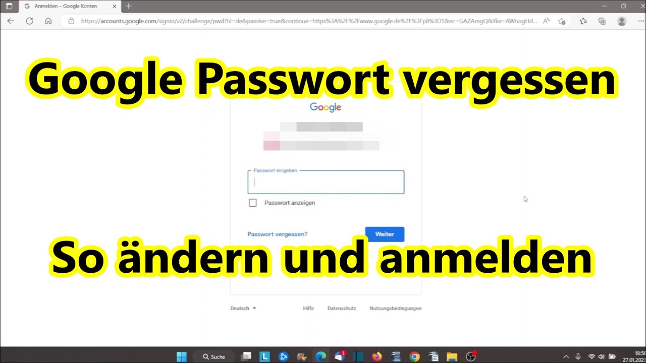Zugangsbefehl Passwort Englisch Fünf Buchstaben Google Passwort vergessen - Neues Passwort für Google Konto anfordern