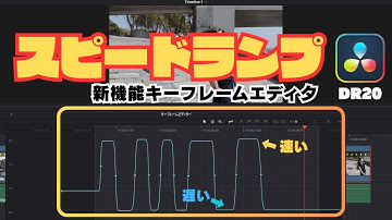 【最新版】DaVinci Resolve 20のスピードランプを徹底解説！キーフレームエディタで滑らかに編集する方法