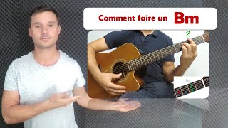 Video thumbnail of "Comment faire un "Bm" à la guitare ?"