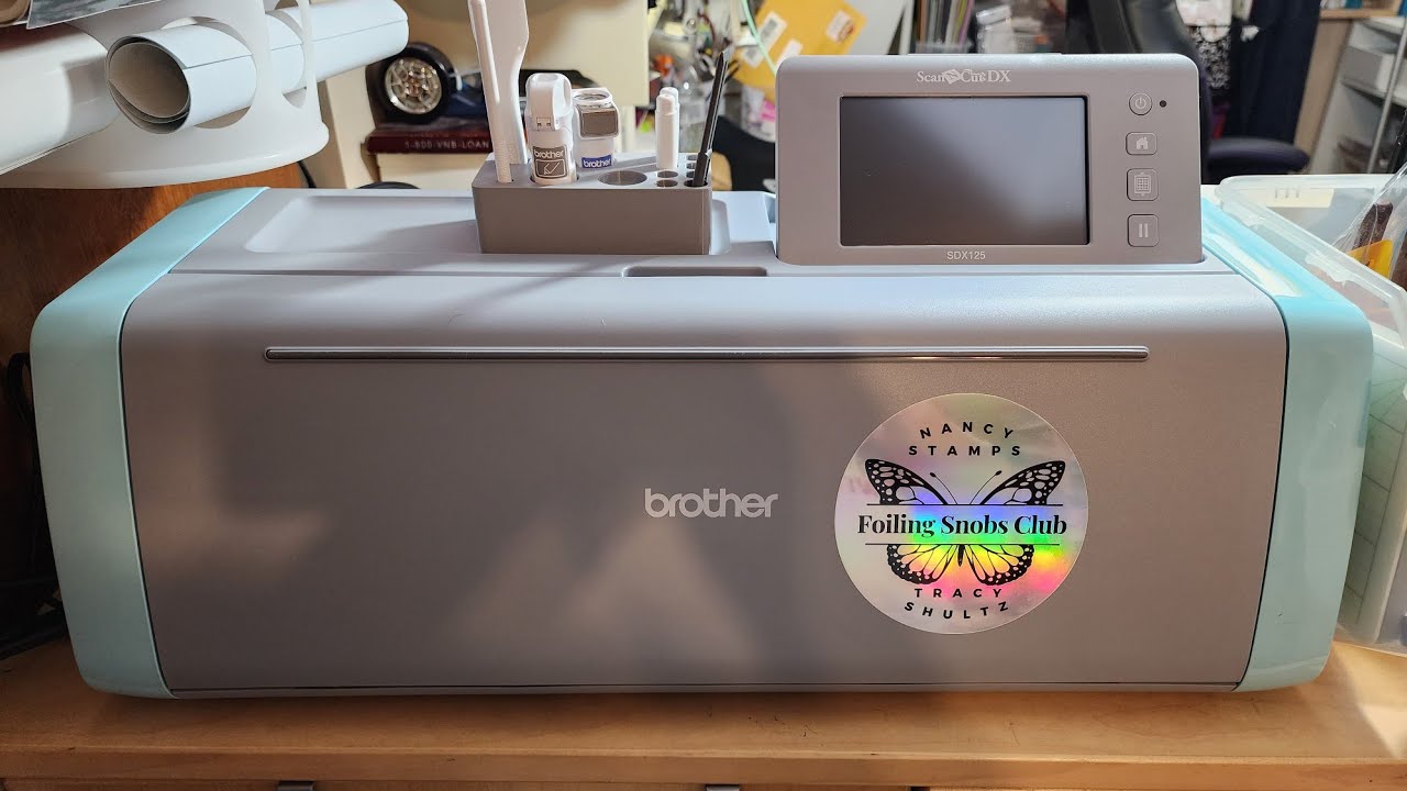 2023 Unboxing Scan & Cut SDX125e & cutting my Hot foiled
