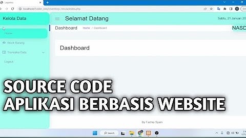 Aplikasi Inventory Barang Berbasis Website