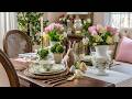 Beautiful Easter Home Decor Ideas | Elegant Cottage Style with Pastels, Florals &amp; Gingham