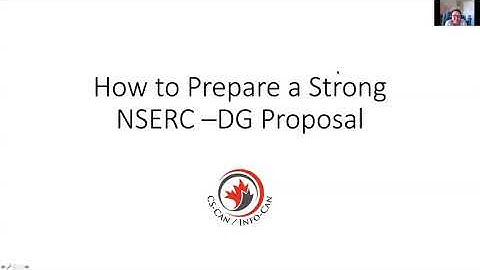 How to Prepare a Strong NSERC-DG Proposal
