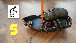 Spider Boat RC eight oar galley PART 5