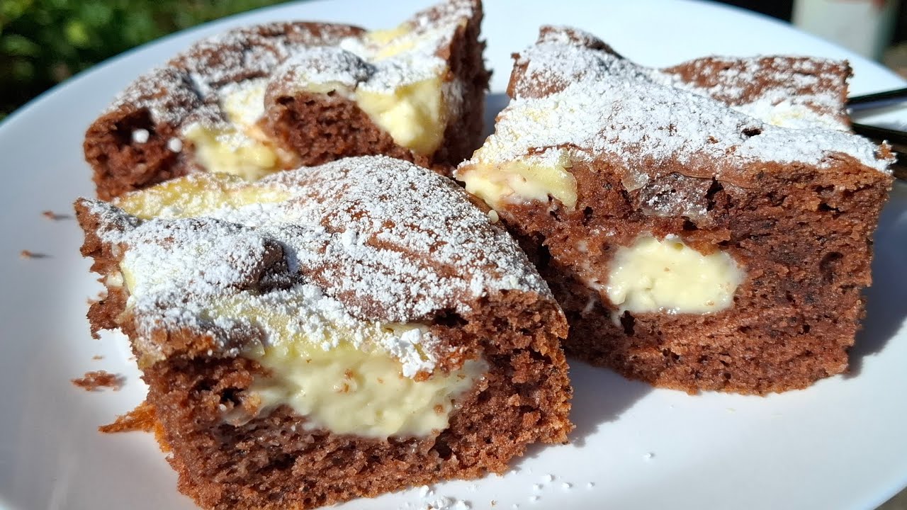 PUDING KOLAC- Preukusan i sočan kolač koji će vas oduševiti #kuchen #brzirecepti 