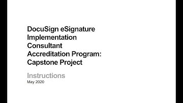 DocuSign eSignature Consultant Capstone Project - December 2021