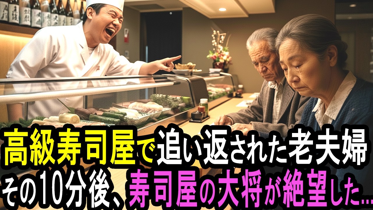 「今すぐ店から出て行け！」高級寿司店で追い出された老夫婦。しかし老人の正体を知った大将が凍り付いたそのワケとは