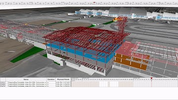 SYNCHRO 4D Modeling of LAX Midfield Satellite Concourse Construction