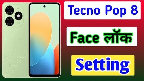 Tecno Pop 8 phone me face lock kaise lagaye/How to face unlock setting in Tecno pop 8