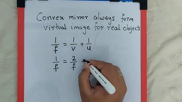 There is a convex mirror of focal length f. If  image of object is formed at a distance f/2, then po