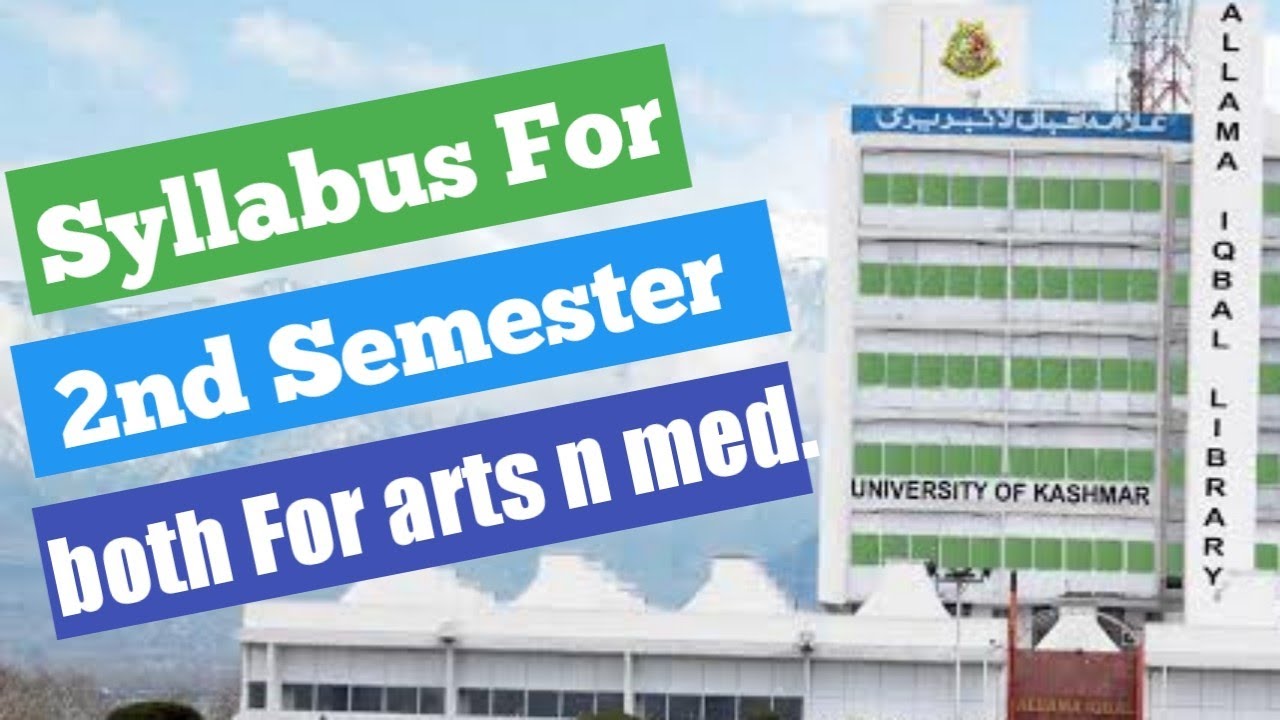 Syllabus For 2nd Semester || University Of Kashmir || Students ...