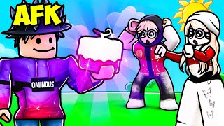 I Pretended to be AFK Holding MYTHICAL FRUITS! (Roblox Blox Fruits)