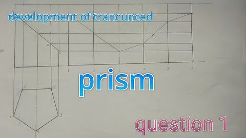 Development of truncated pentagon prism