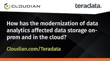 How has the modernization of data analytics affected data storage on prem and in the cloud?