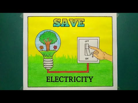 Light The Candle Of Patriotism Save Energy The Nation Drawing/Save Electricity Poster Drawing