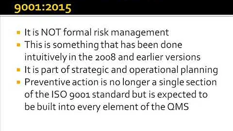ISO 9001 2015 overview by Sherri Gallagher of Tech...