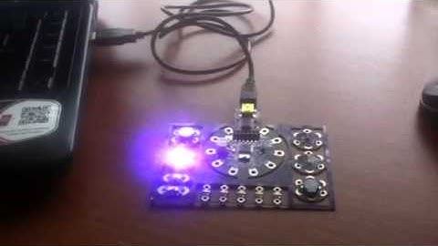 Example1_Programming the lilypad Arduino with Modkit