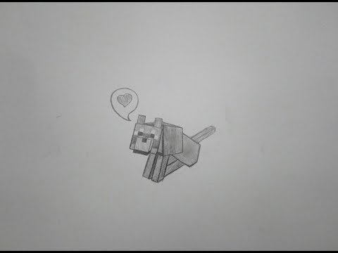 how to draw minecraft wolf kakashi art youtube