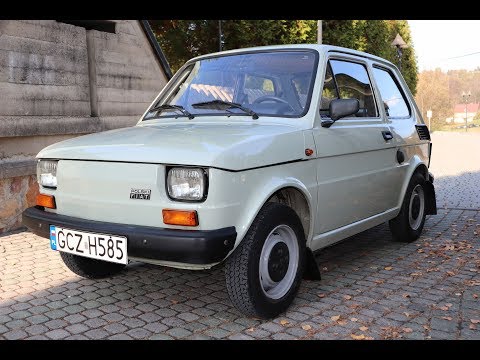 Fiat 126p 1988 - 7 tys. km. przebiegu - prezentacja. / SZAFRAN Inwestycje