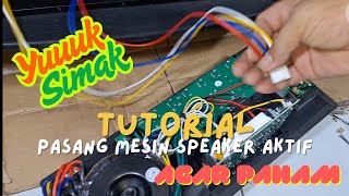 How to Install a 1000 W Active Speaker Machine #electronicservice #electroniccomponents #speaker