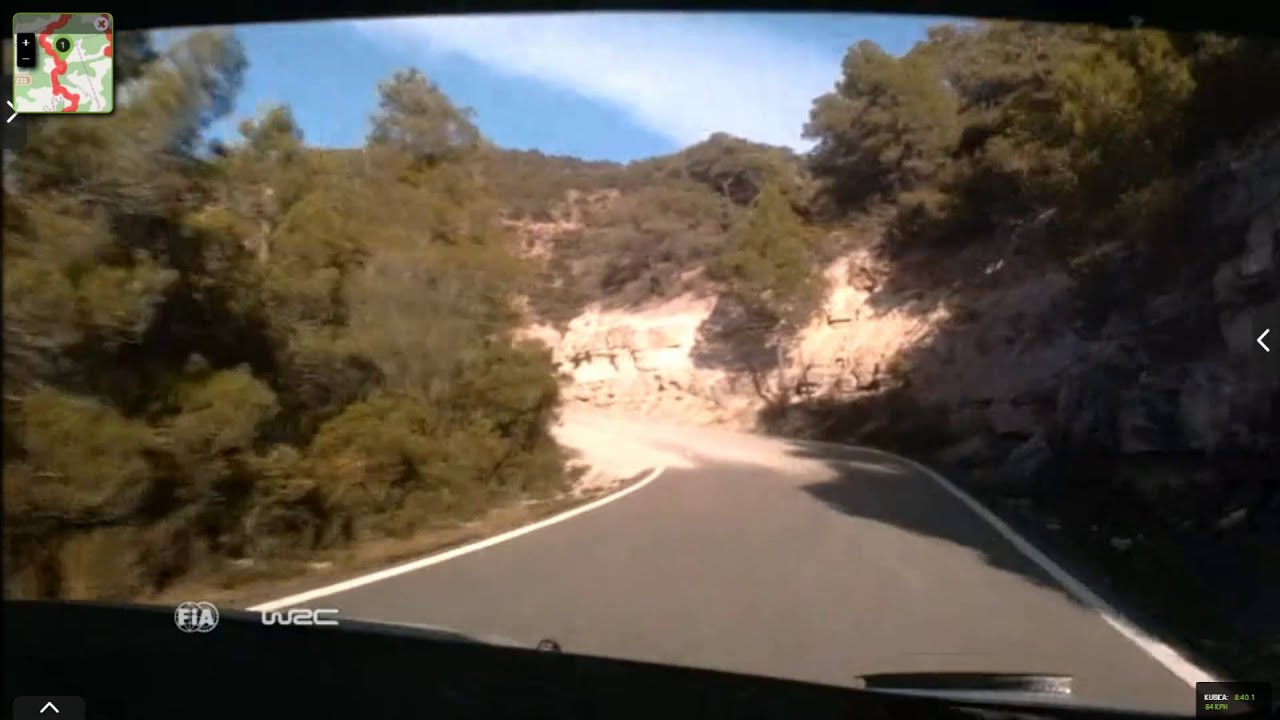 Onboard Kubica rally Catalunya-costa Daurada ss9 2015