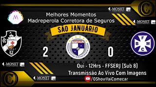 Melhores Momentos Madreperola Vasco 2 x 0 Barra Mansa - Sub 8 - FFSERJ