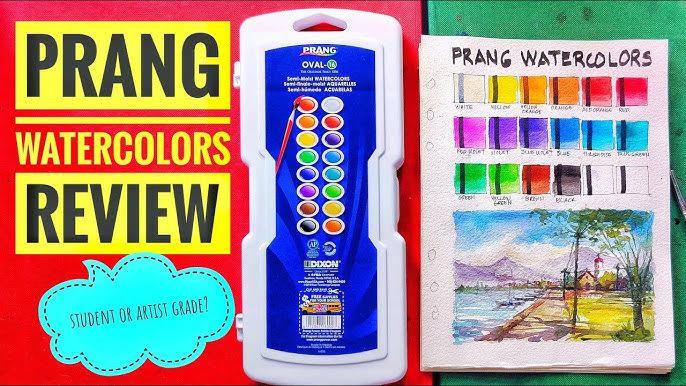 Old vs. New; which Prang Watercolor Set is better? side-by-side comparison  