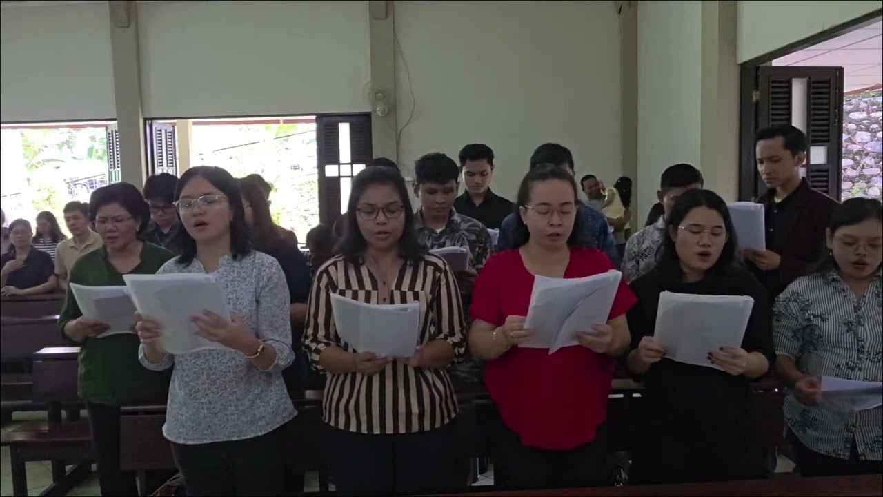 Srengenge Nyunar Kanthi Mulyo | Tugas Koor Senandung Kasih di Gua Maria Kaliori 