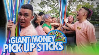 GIANT MONEY PICK UP STICKS (FOCUS NA FOCUS ANG MGA BEKS) | CHAD KINIS VLOGS