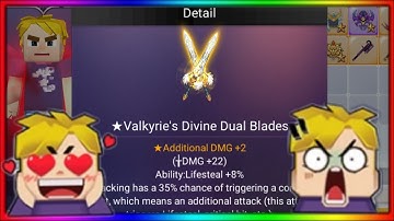 How to got 2 Additional Valkyrie Sword in Blockman Go Skyblock