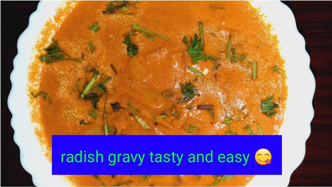 hotel style radish gravy tasty and easy recipe 😋 YouTube