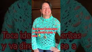 Blusa o suéter calado a Crochet #ideas Crocheritas