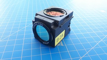 NIKON DM 505 B 2A fluorescence filter block for microscope