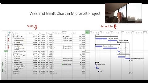 Create Work Breakdown Structure and Schedule in Microsoft Project