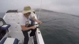 Vertical Jigging Snoek Fishing Buffels Bay (Cape Point)