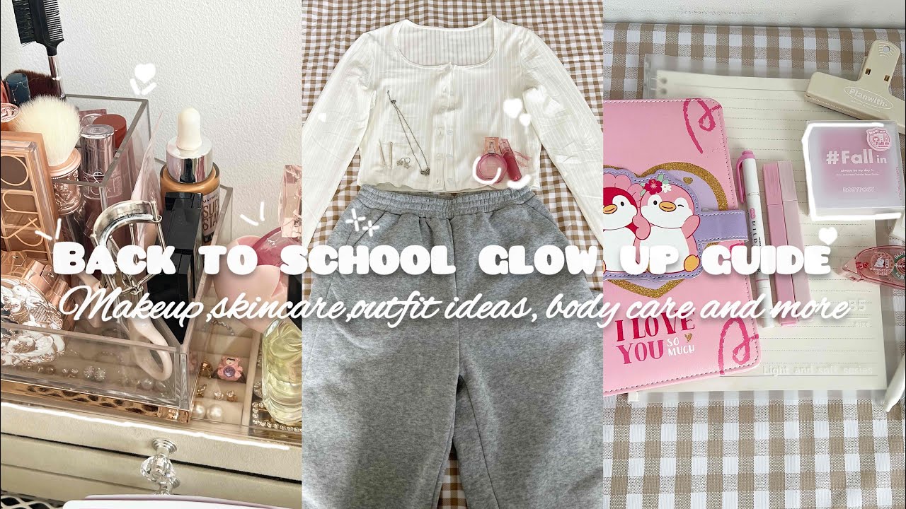 A simple back to school GLOW UP guide 🌷☁️ | pinterest school girl ...