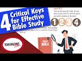 Bible Study Basics | 4 Tips for More Effective Bible Study