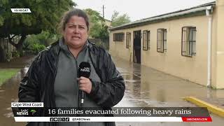 16 families evacuated following heavy rains:  Mariska Botha