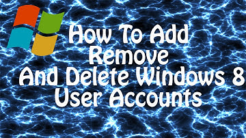 How To Add, Edit and Delete WIndows 8 User Accounts - Windows 8 Tutorial
