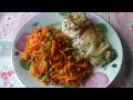 кефаль запечённая на луковых колечках, рецепт как приготовить рыбу вкусно, гарнир к рыбе