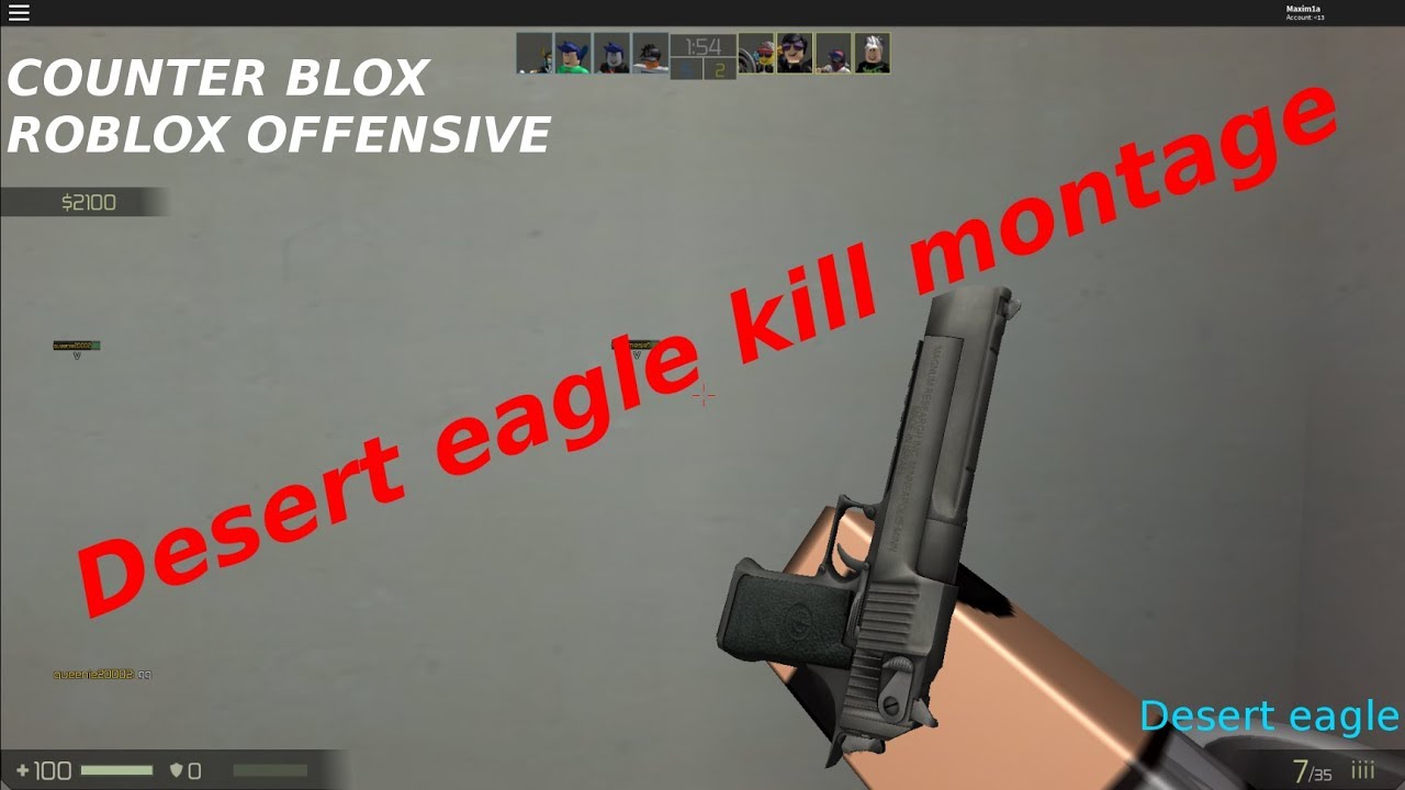 Counter Blox Roblox Offensive Desert Eagle Kill Montage 1 - desert eagle roblox