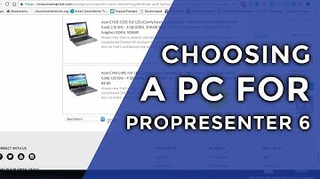 ProPresenter 6 Hardware  Choosing a PC for ProPresenter