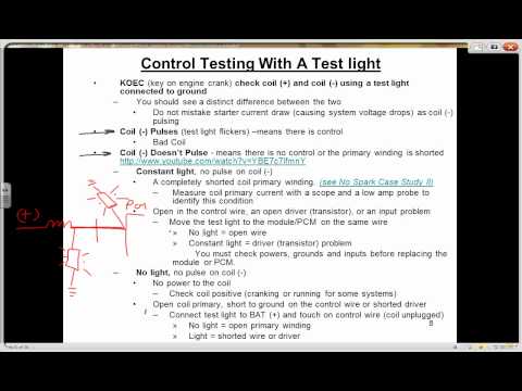 Ignition coil-module test with test light  (a free SD Premium video)