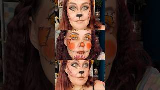 🖤Halloweenie Makeup🖤 #halloween #makeup #leopard #scarecrow #pennywise #werewolf #facepainting