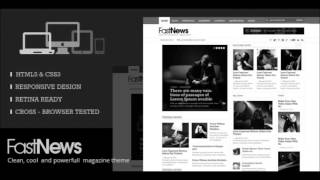FastNews - HTML5 Magazine Template + Download screenshot 2