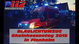 Blaulichtumzug Rheinhessentag 2019 Flonheim