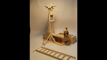 Craftstick functioning Model guillotine Execution Device Demo part 1